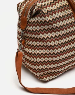 Misako Bolsa fin de semana con estampado jacquard y asa bandolera extraíble