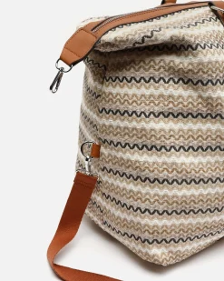 Misako Bolsa fin de semana con estampado jacquard y bandolera extraíble