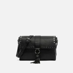 Misako Bolso bandolera con solapa y detalles metálicos