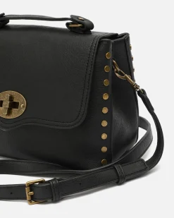 Misako Bolso bandolera con solapa y detalles metálicos