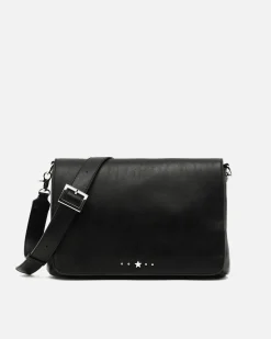 Misako Bolso bandolera con solapa y detalles metálicos