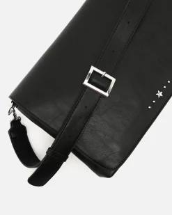 Misako Bolso bandolera con solapa y detalles metálicos