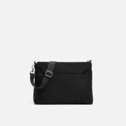 Misako Bolso bandolera de nylon con textura de neopreno