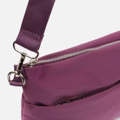 Misako Bolso bandolera de nylon con textura de neopreno