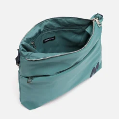 Misako Bolso bandolera de nylon con textura de neopreno