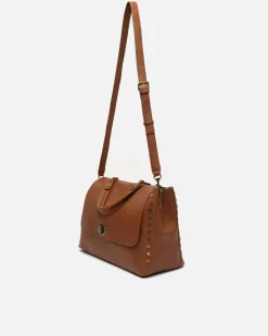 Misako Bolso bandolera grande con solapa y detalles metálicos