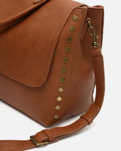 Misako Bolso bandolera grande con solapa y detalles metálicos