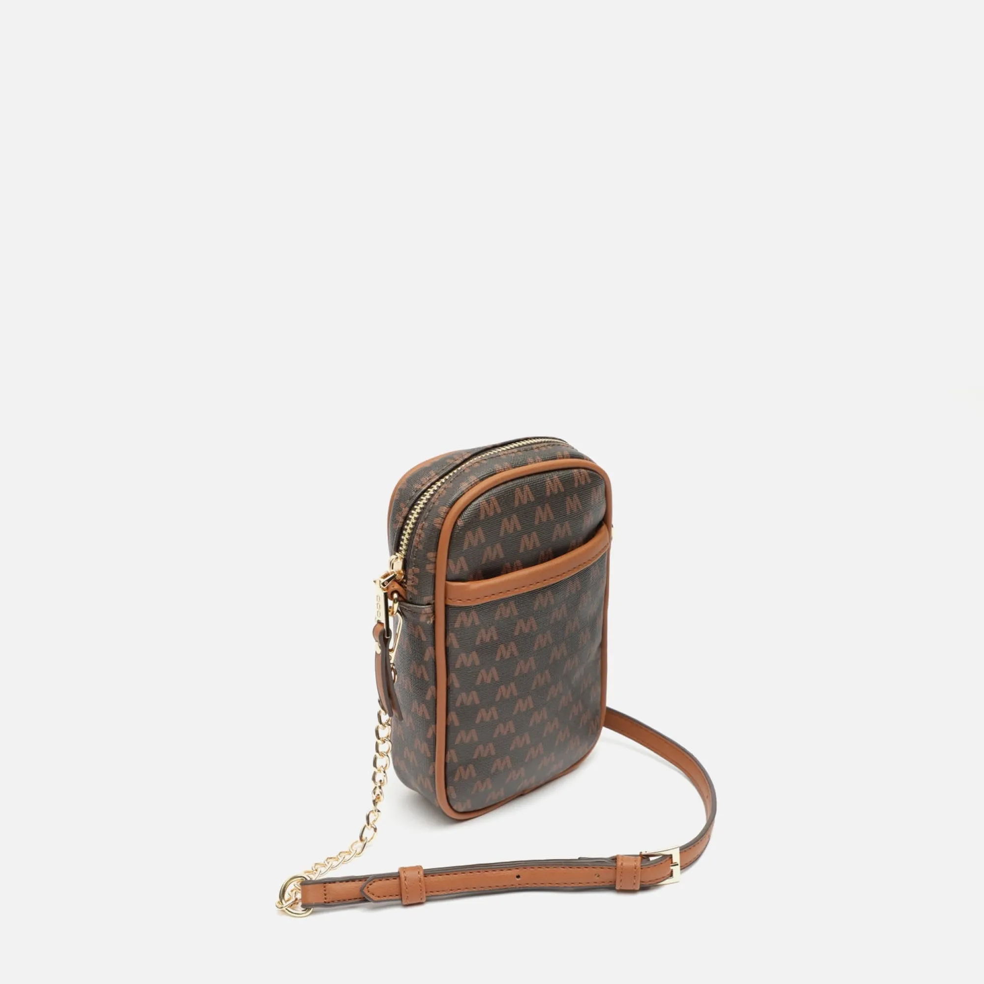 Misako Bolso bandolera mini para móvil con estampado monogram
