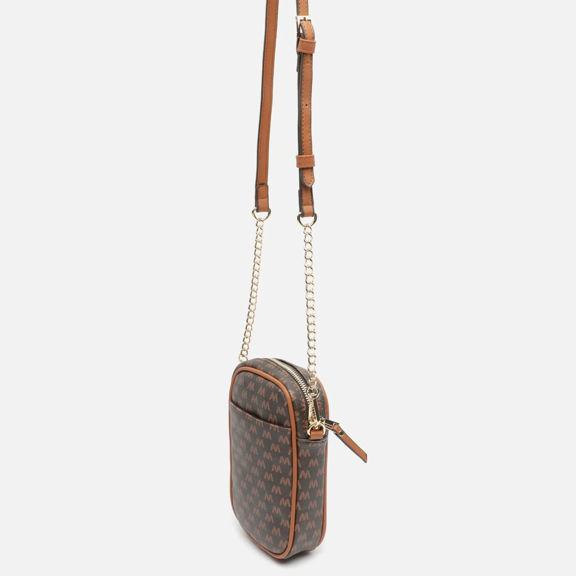Misako Bolso bandolera mini para móvil con estampado monogram