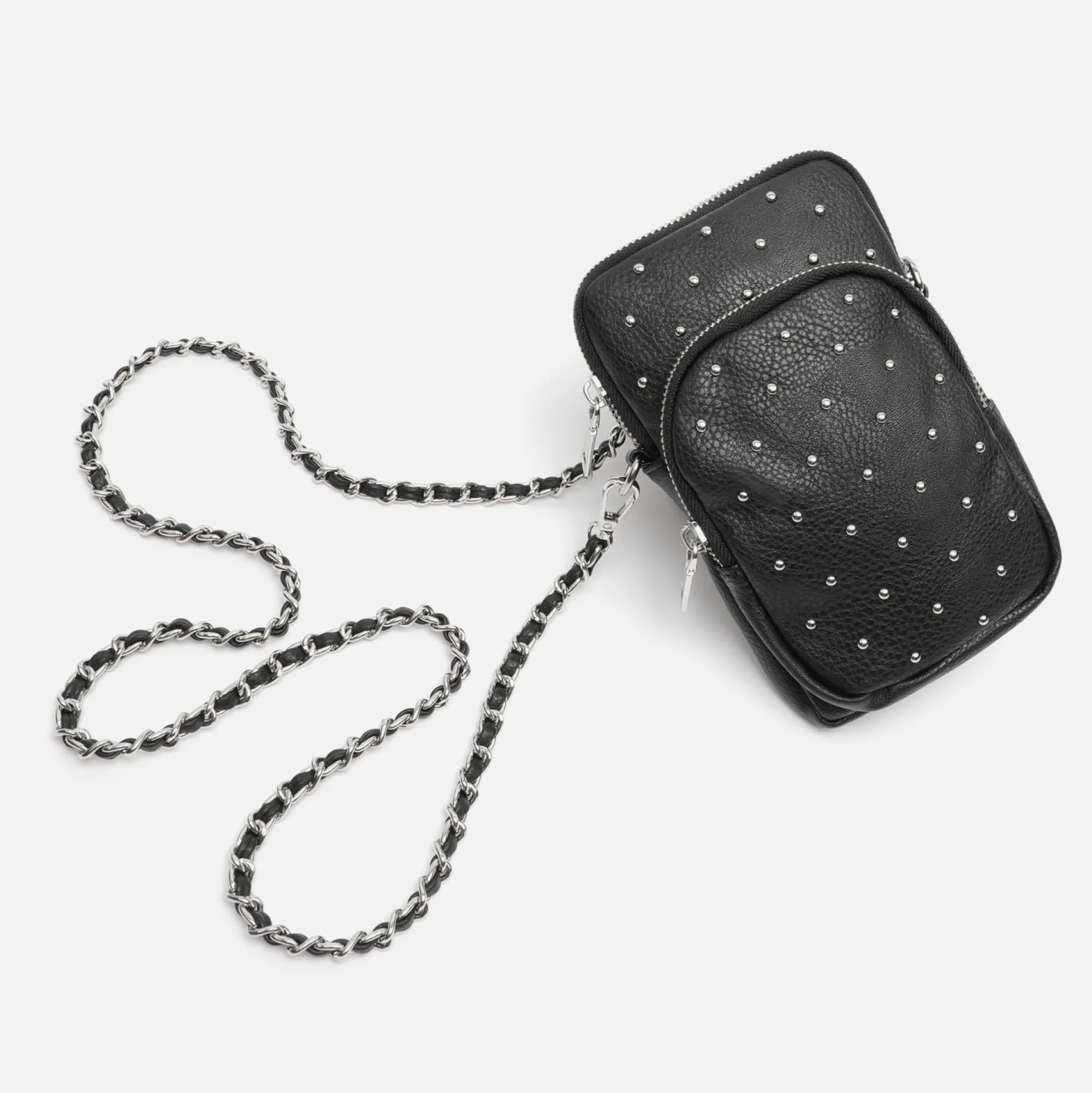 Misako Bolso bandolera mini para móvil con detalles metalizados