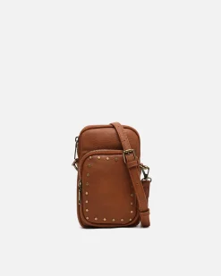 Misako Bolso bandolera mini para móvil con detalles metálicos