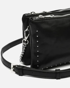 Misako Bolso bandolera pequeño con detalles metálicos