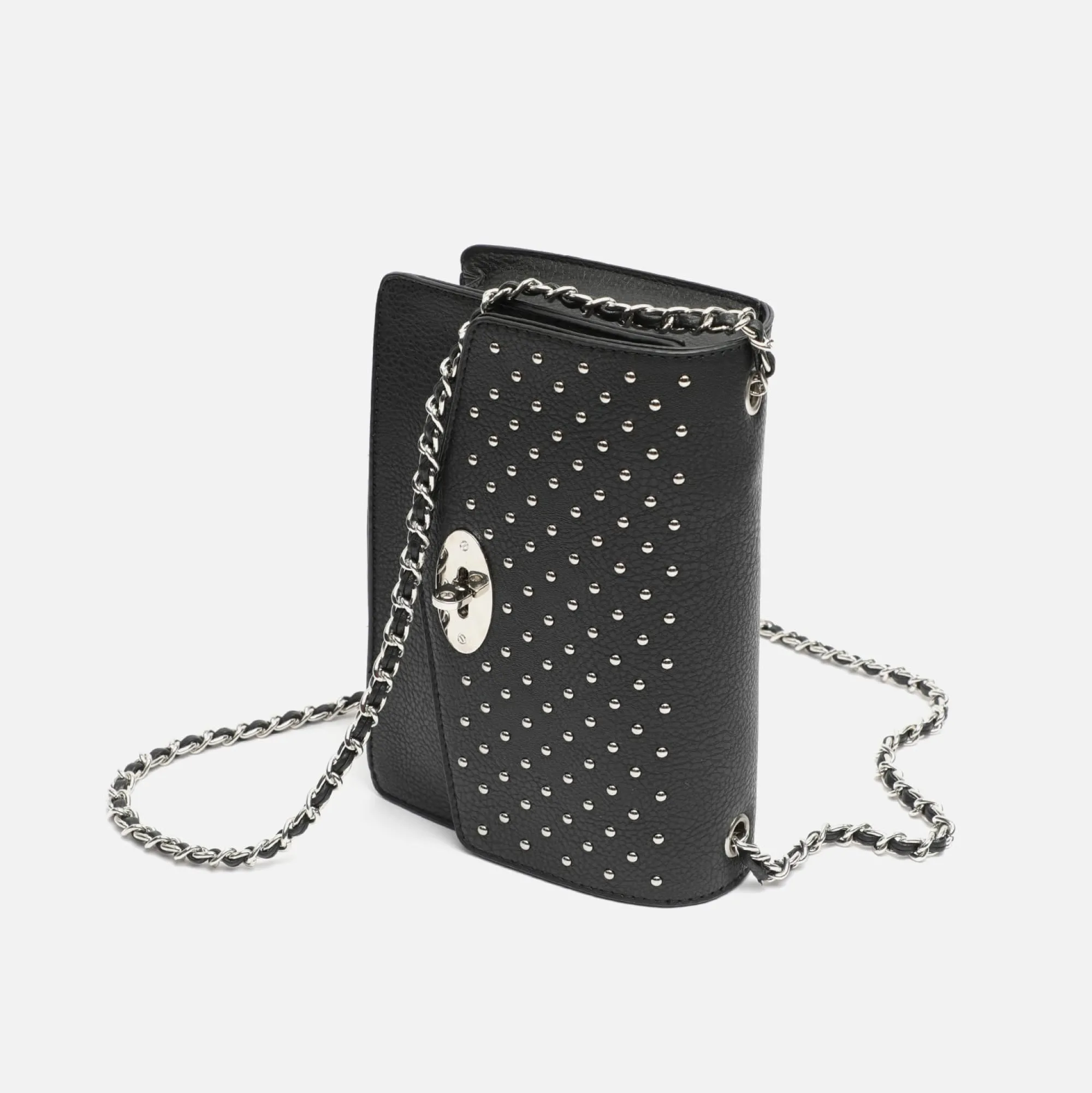 Misako Bolso bandolera pequeño con detalles metalizados