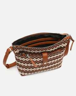 Misako Bolso bandolera pequeño con estampado jacquard y neceser pequeño