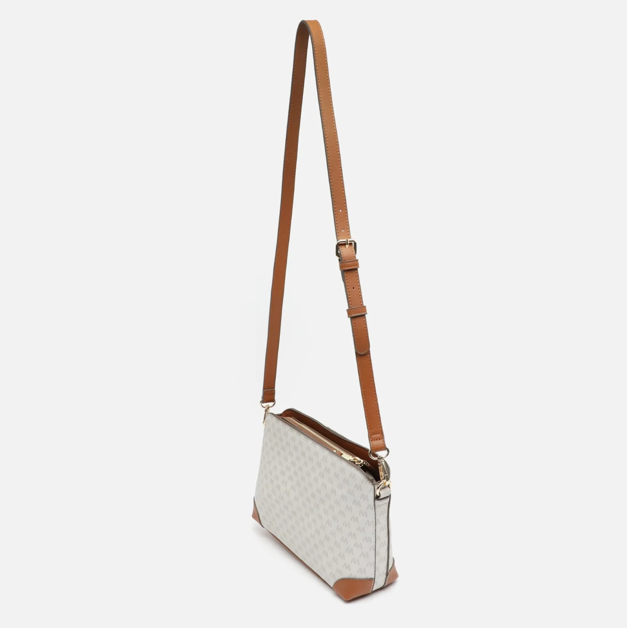 Misako Bolso bandolera pequeño con estampado monogram