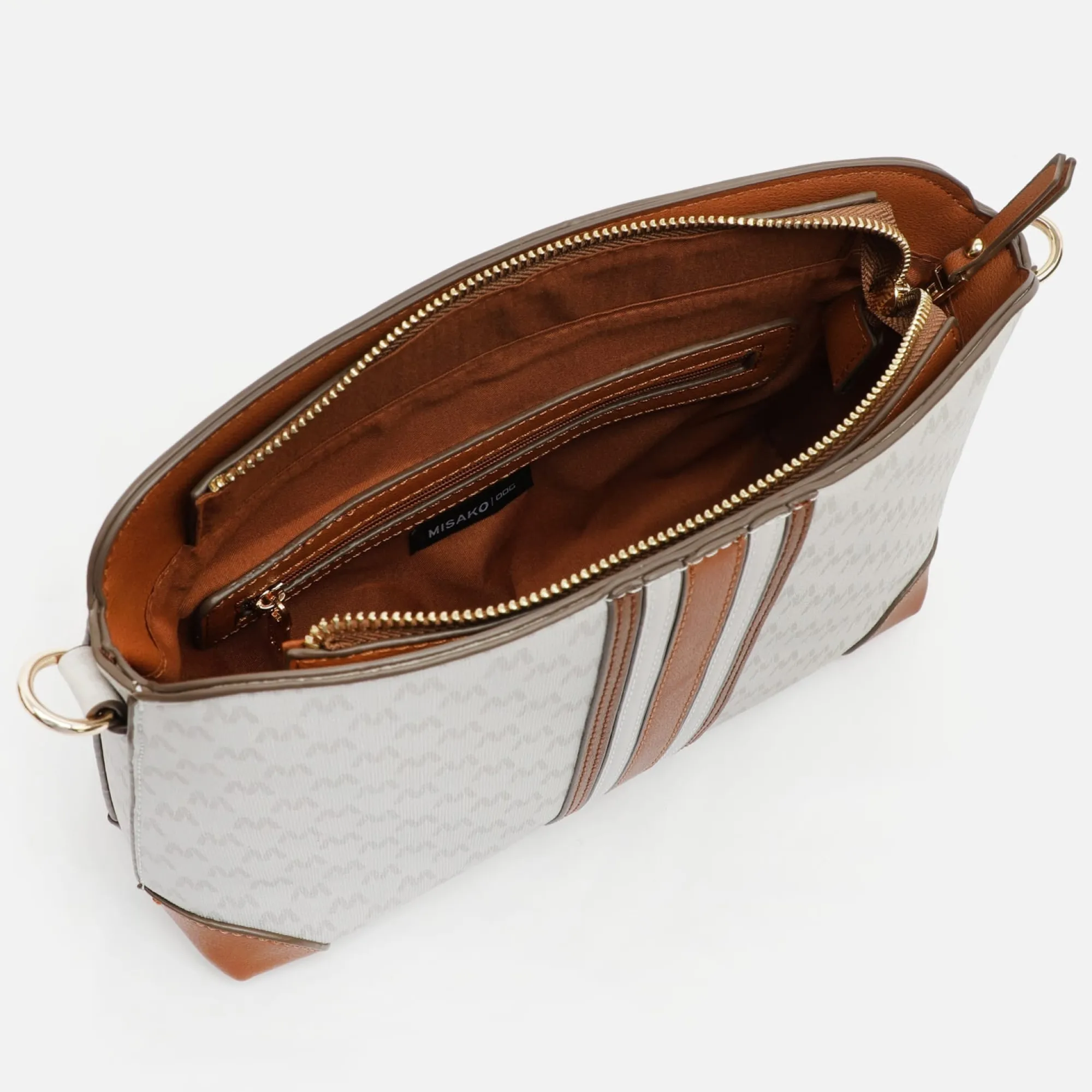 Misako Bolso bandolera pequeño con estampado monogram