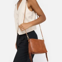 Misako Bolso bandolera pequeño con flecos