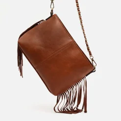 Misako Bolso bandolera pequeño con flecos