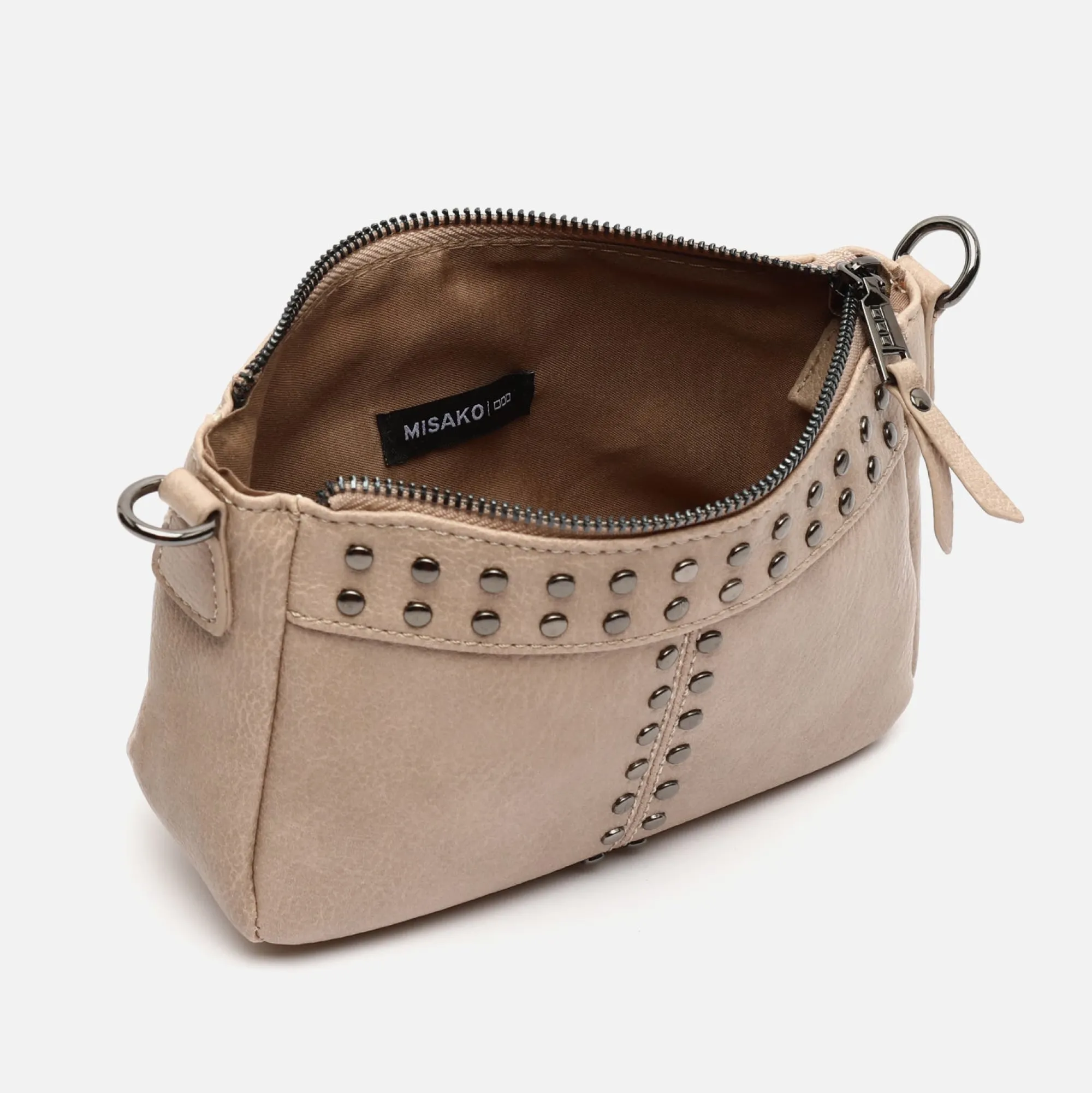 Misako Bolso bandolera pequeño con detalles metálicos
