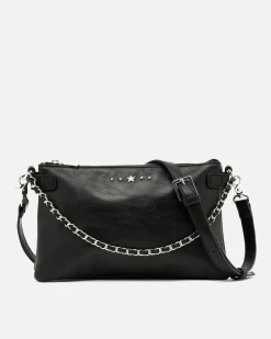 Misako Bolso bandolera pequeño con doble cadena extraíble y detalles metálicos