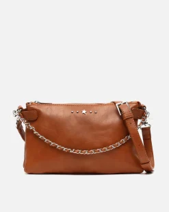 Misako Bolso bandolera pequeño con doble cadena extraíble y detalles metálicos