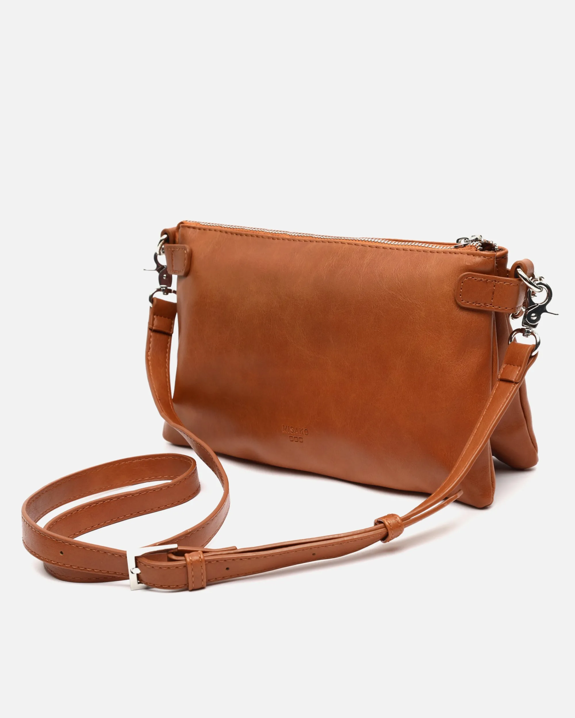 Misako Bolso bandolera pequeño con doble cadena extraíble y detalles metálicos