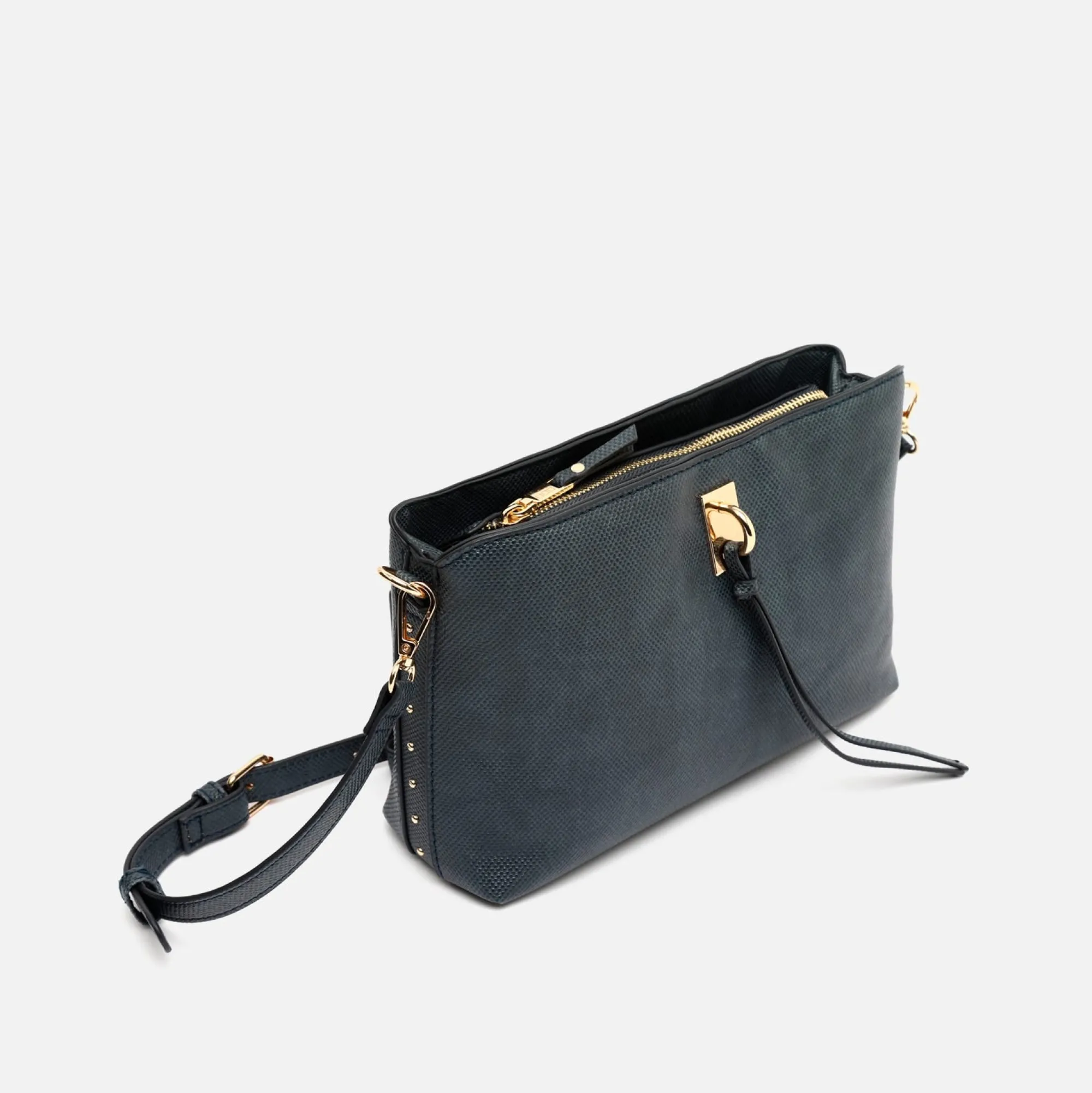 Misako Bolso bandolera pequeño con detalles metálicos