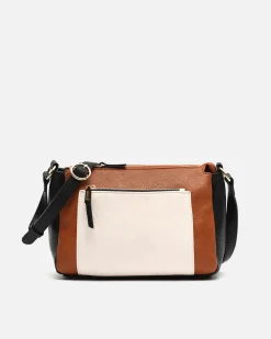 Misako Bolso bandolera pequeño tricolor