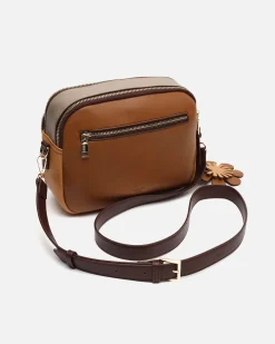 Misako Bolso bandolera tricolor con detalle colgante