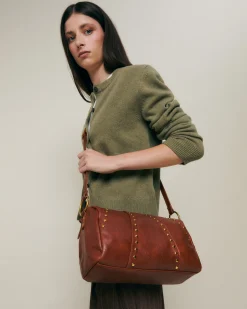 Misako Bolso bowling con detalles metálicos
