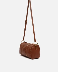 Misako Bolso bowling con detalles metálicos