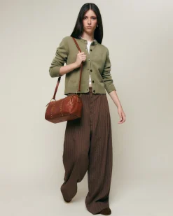 Misako Bolso bowling con detalles metálicos