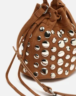 Misako Bolso bucket efecto ante con tachas