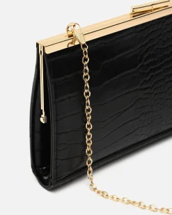 Misako Bolso de fiesta pequeño con correa y estampado animal print