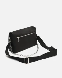 Misako Bolso de hombro con asa bandolera extraíble y detalles brillantes