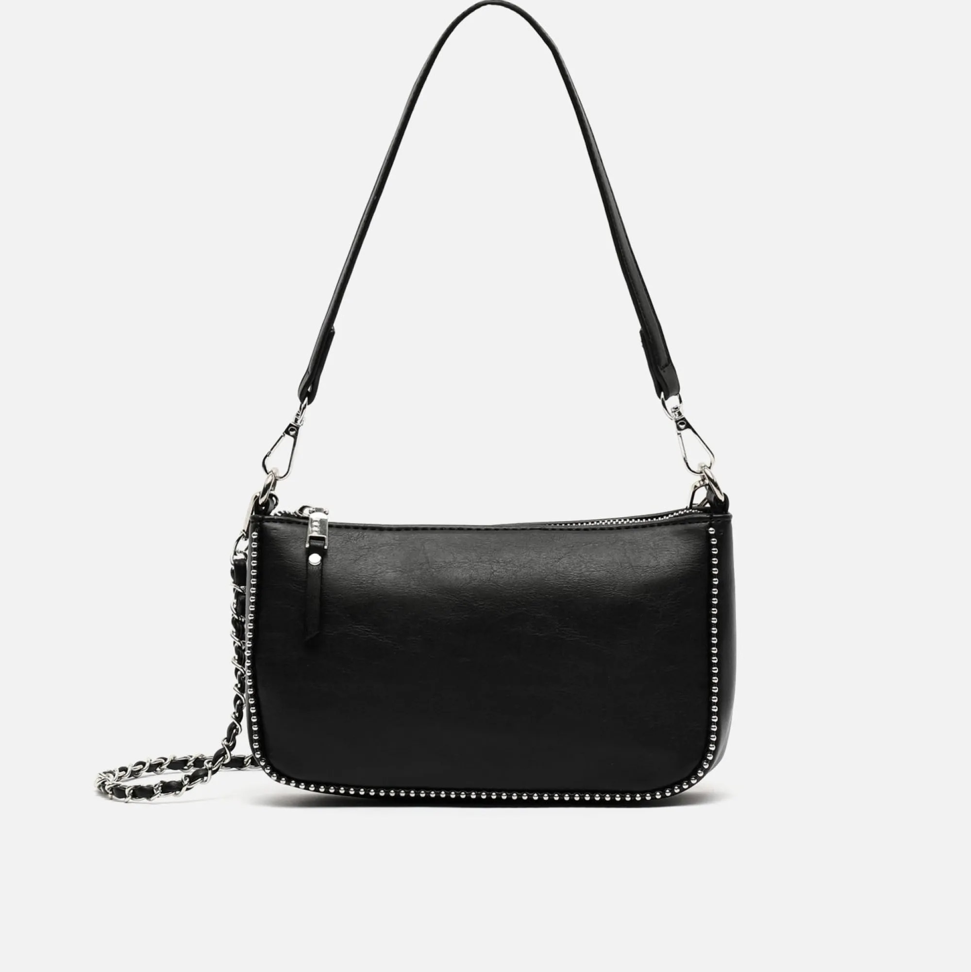 Misako Bolso de hombro pequeño con asa bandolera y detalles metálicos
