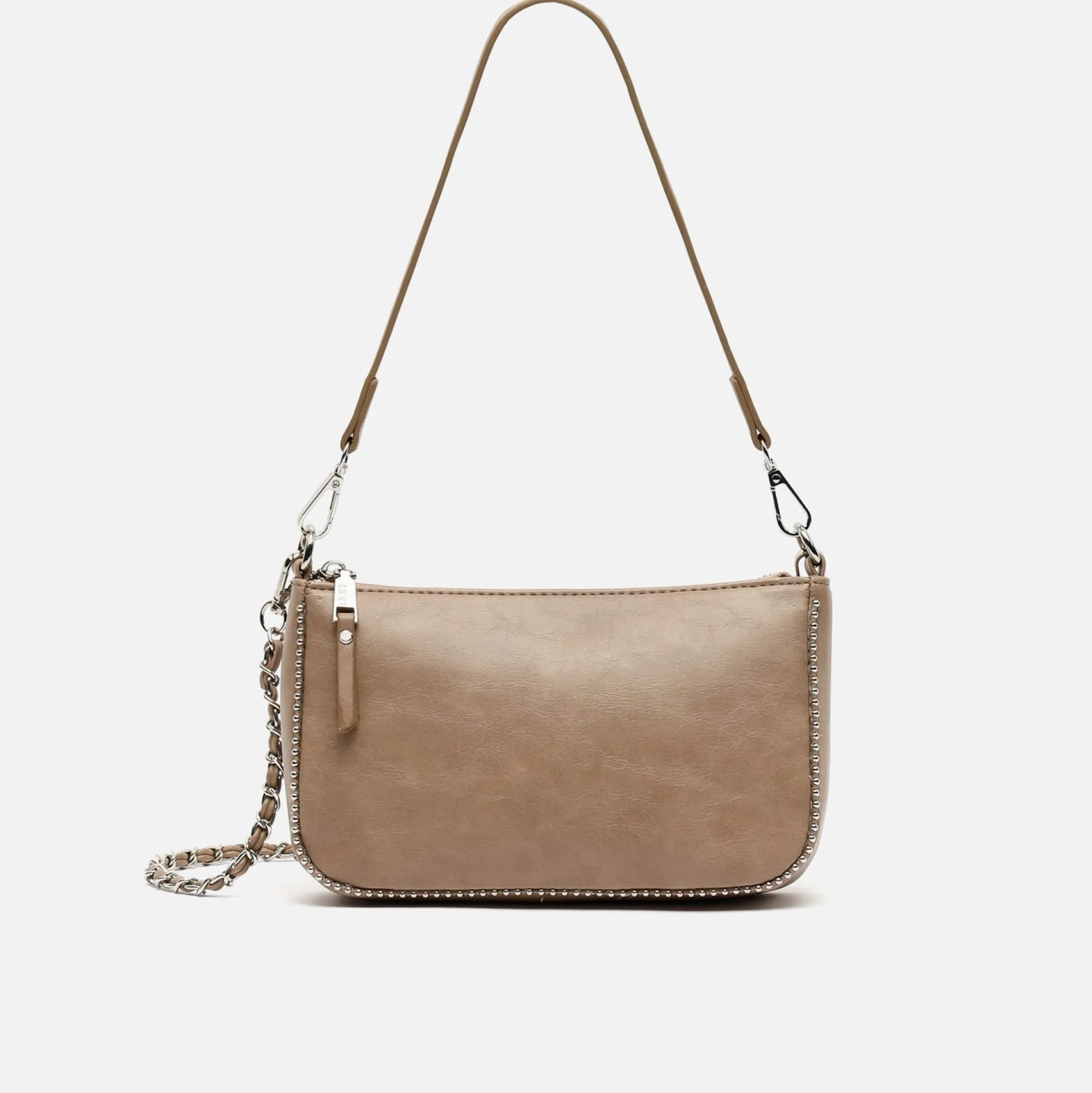 Misako Bolso de hombro pequeño con asa bandolera y detalles metálicos