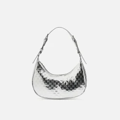 Misako Bolso de hombro pequeño con asa regulable y estampado monogram
