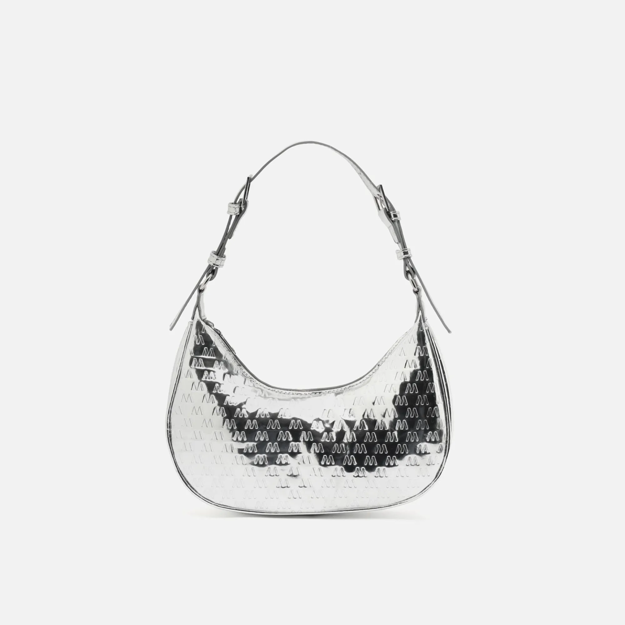 Misako Bolso de hombro pequeño con asa regulable y estampado monogram