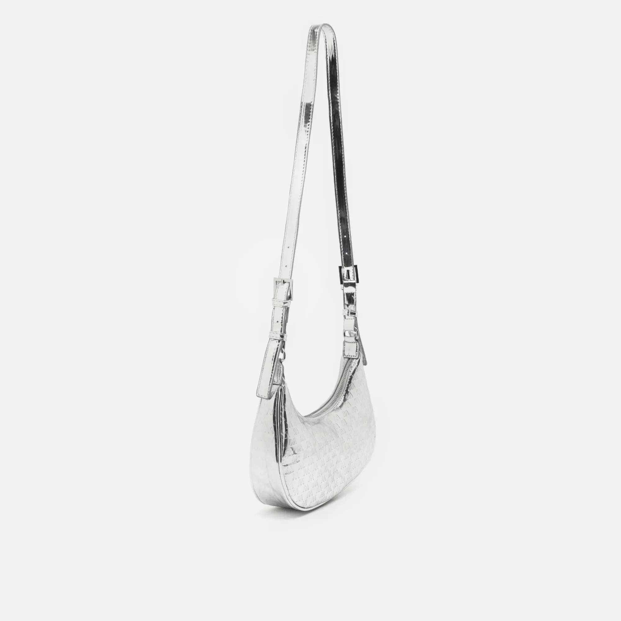 Misako Bolso de hombro pequeño con asa regulable y estampado monogram