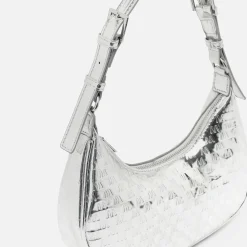 Misako Bolso de hombro pequeño con asa regulable y estampado monogram
