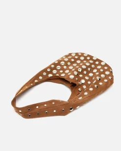 Misako Bolso de hombro pequeño efecto ante con tachas