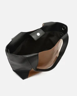 Misako Bolso de hombro tricolor con asa bandolera extraíble