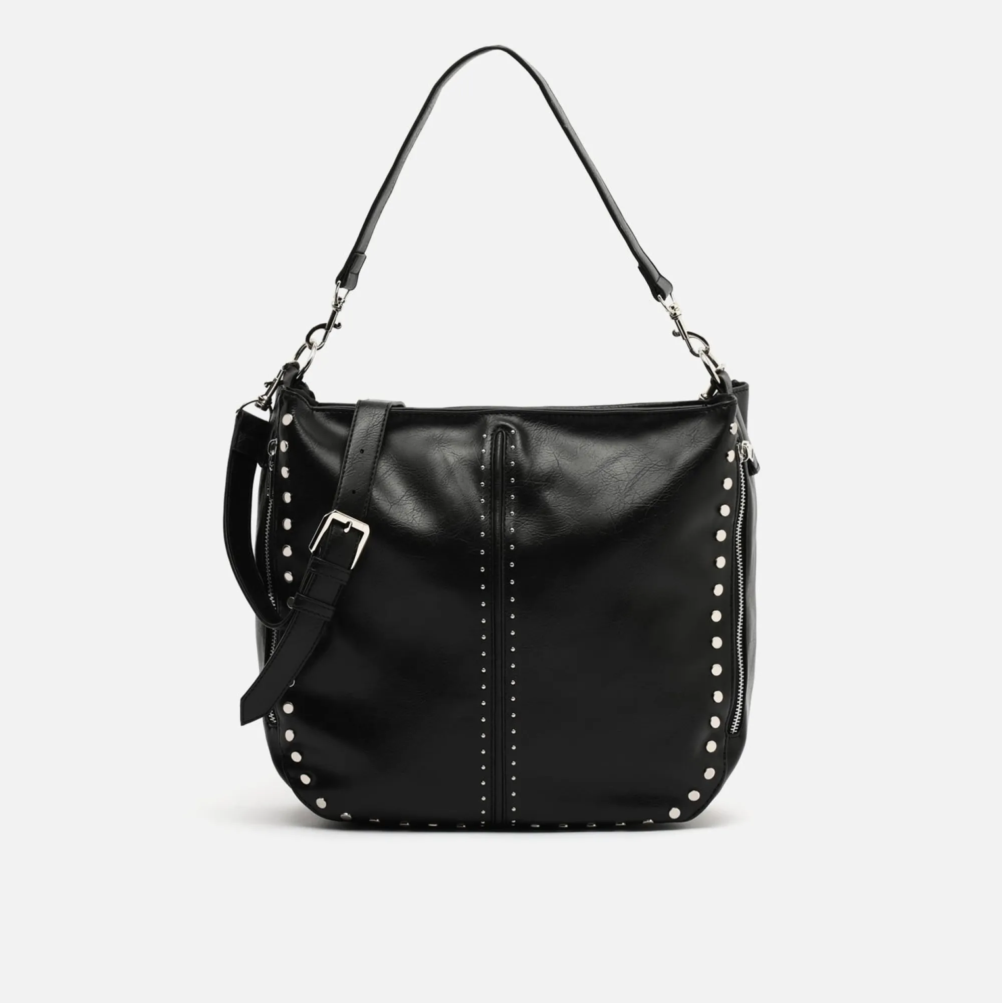 Misako Bolso hobo grande con asa bandolera extraíble y detalles metálicos