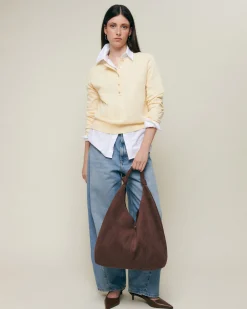 Misako Bolso hobo grande efecto ante con neceser extraíble