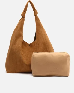 Misako Bolso hobo grande efecto ante con neceser extraíble