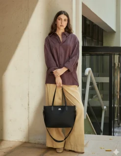 Misako Bolso shopper de nylon con asa bandolera extraíble