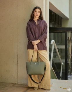 Misako Bolso shopper de nylon con asa bandolera extraíble