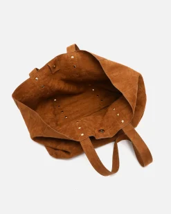 Misako Bolso shopper grande efecto ante con neceser extraíble y detalles metálicos