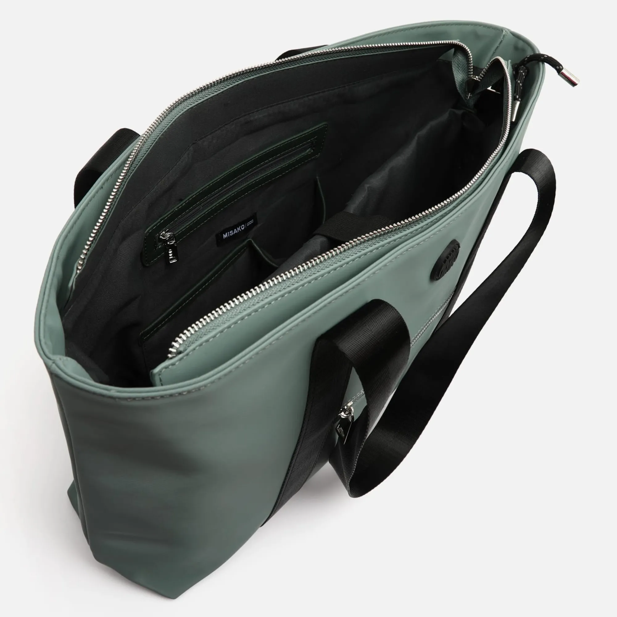 Misako Bolso shopper grande en nylon con bolsillo para tablet